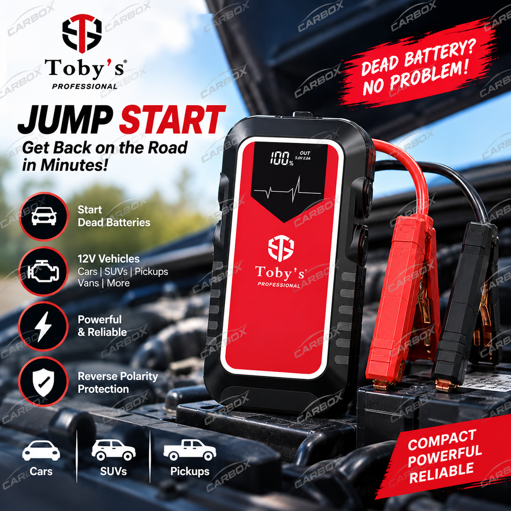 Toby's X22 jump starter for 12V vehicle battery - Carbox Kuwait