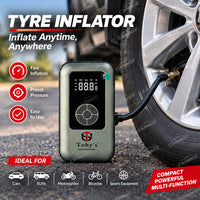 Toby's X24 portable tyre inflator and air pump - Carbox Kuwait